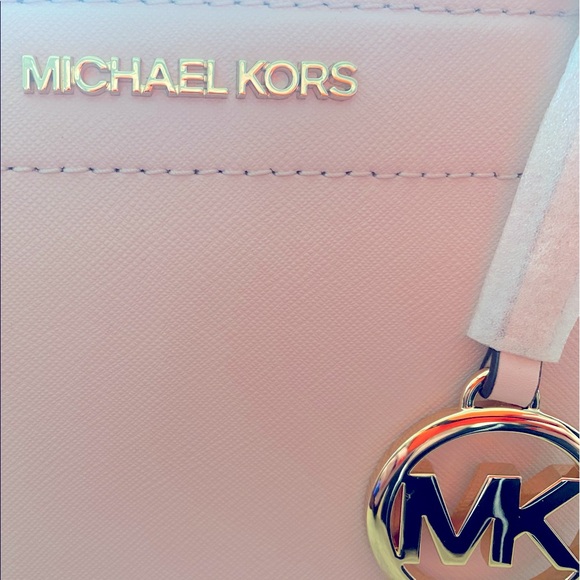 💗MICHAEL KORS💗RAYNE Medium Size leather satchel in powder blush. New with tags - Picture 5 of 16